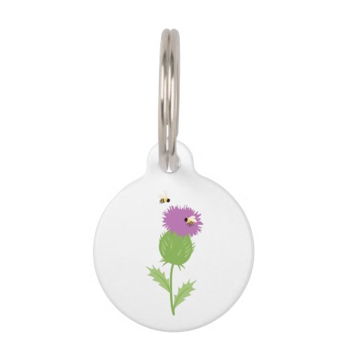 Thistle Bees Pet ID Tag