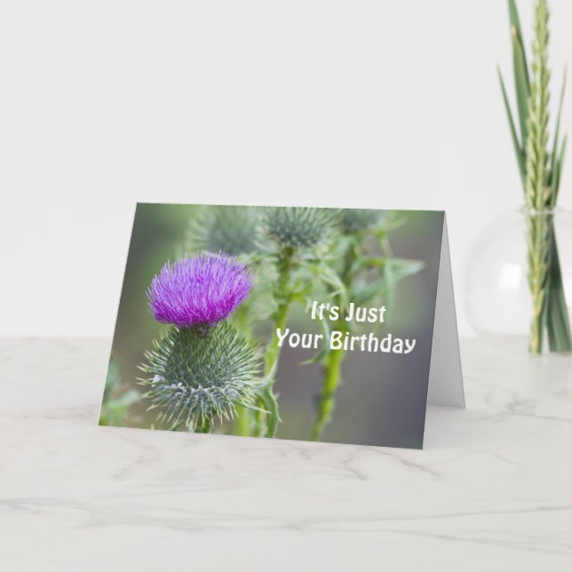 Thistle Birthday Card (Front)