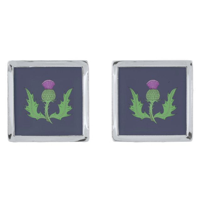 Thistle Cufflinks (Front)