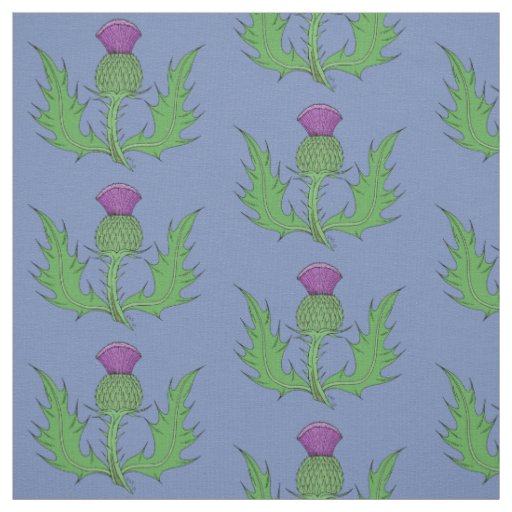 Thistle Fabric | Zazzle