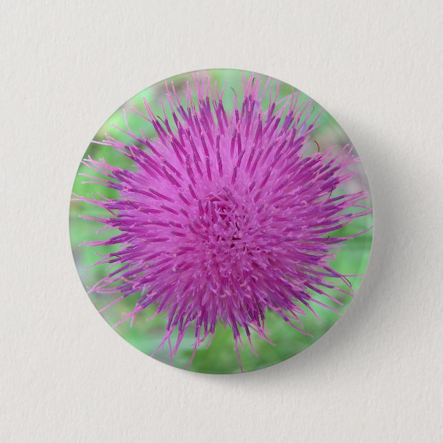 Thistle Flower Button (Front)
