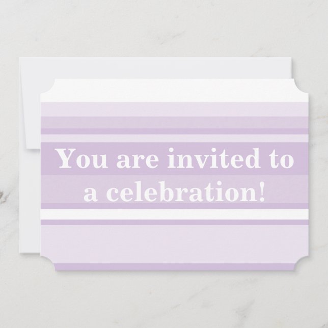 Thistle purple invitation (Front)