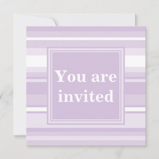 Thistle purple invitation (Front)