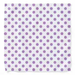 Thistle Purple Polka Dots Circles Bandana