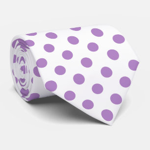 Thistle Purple Polka Dots Circles Tie