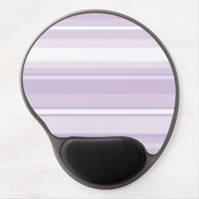Thistle purple stripes gel mouse pad (Front)