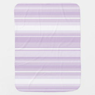 Thistle purple stripes stroller blanket