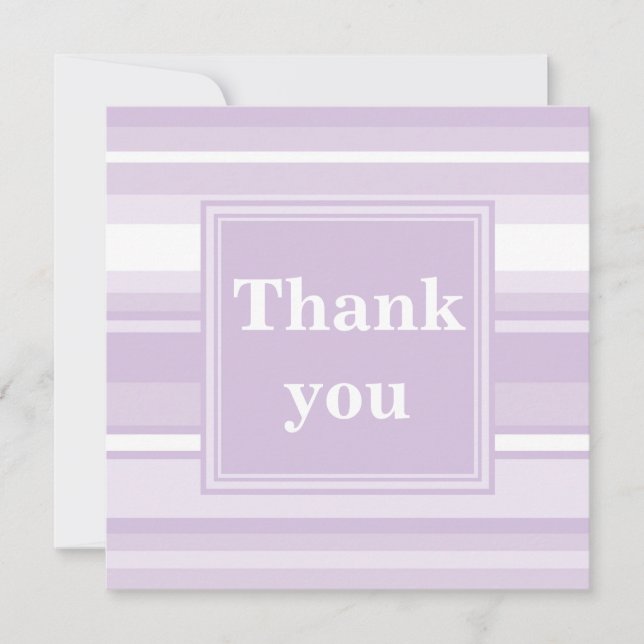 Thistle purple thank you card (Front)