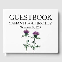 Thistle Scottish Watercolor Floral Wedding