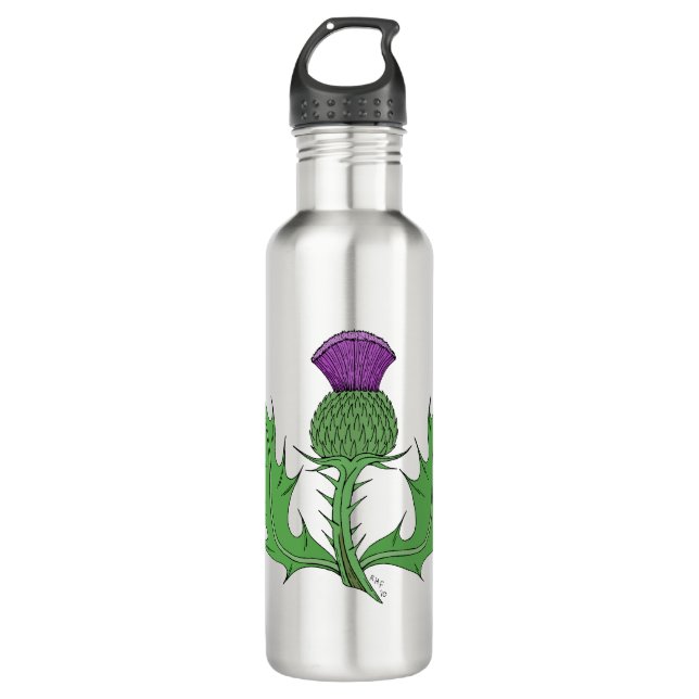 Thistle Stainless Steel Water Bottle (Front)
