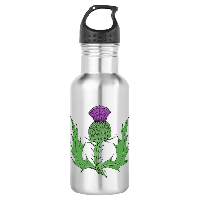 Thistle Stainless Steel Water Bottle (Front)