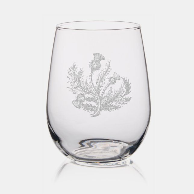 Thistle Stemless Wine Glass (Glassware)