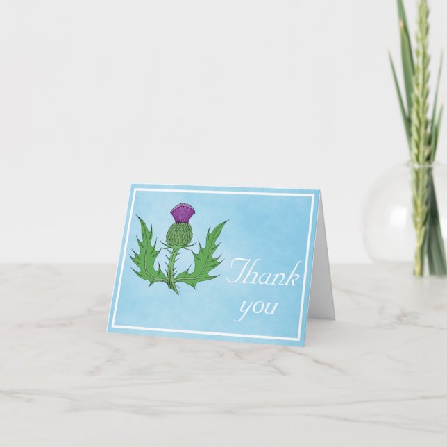 Thistle Thank You Card (Front)