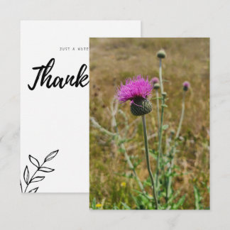 Thistle Thank You Note Card
