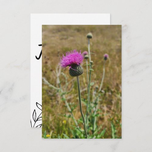 Thistle Thank You Note Card