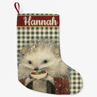 Thistle the Hedgehog | Woodland Whimsy Small Christmas Stocking