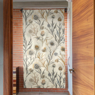 Thistle Wildflower Pattern Blackout Curtains