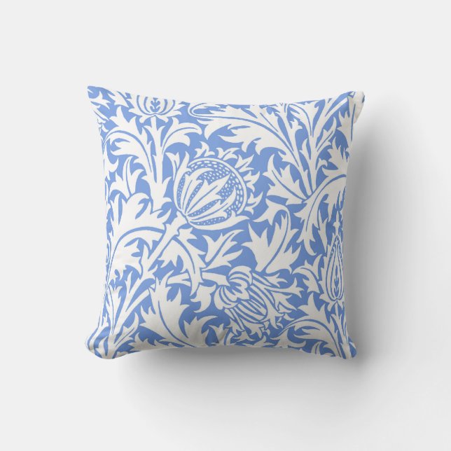Thistle, William Morris Throw Pillow (Front)