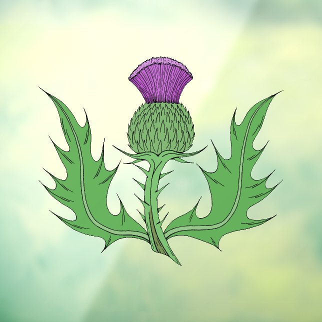 Thistle Window Cling (Sheet 3)