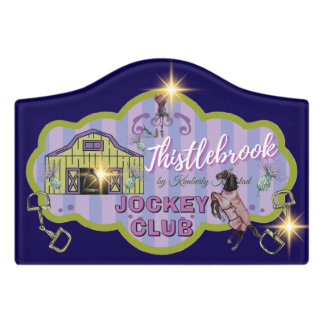 THISTLEBROOK JOCKEY CLUB Sign