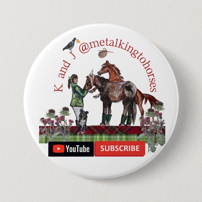 thistlebrook stables riboon  button (Front)