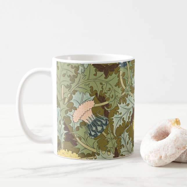 Thistles and Cicadas Coffee Mug (With Donut)