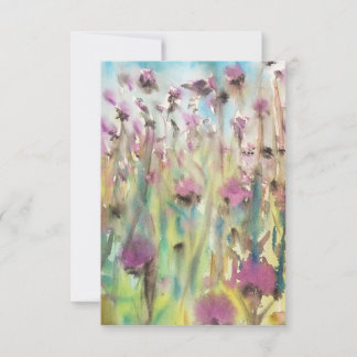 Thistles Thank You Notecard