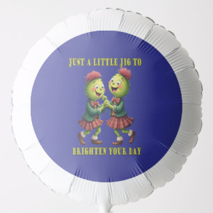 Thistles Wearing Plaid Just A Little Jig Balloon