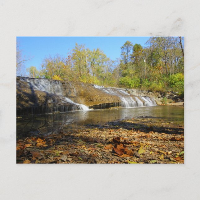 Thistlewaite Falls, Richmond, Indiana Postcard (Front)