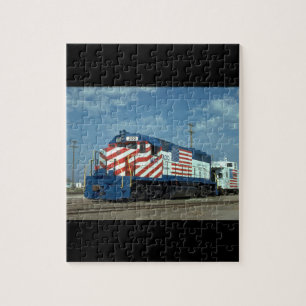 ThM-K-T EMD GP-40 #200, with caboose_Trains Jigsaw Puzzle