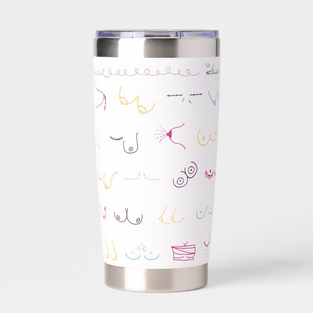 Thnks fr th Mammaries (Staff Gift) Insulated Tumbler (Front)