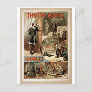 Tho' .W. Keene, Hamlet Retro Theater Postcard
