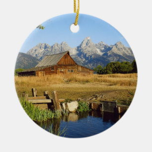 Thomas A. Moulton Barn Ceramic Ornament