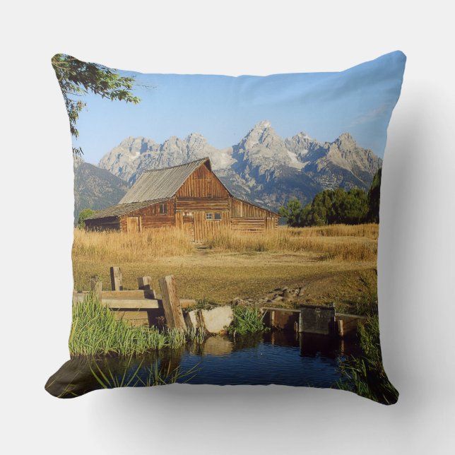 Thomas A. Moulton Barn Throw Pillow (Front)