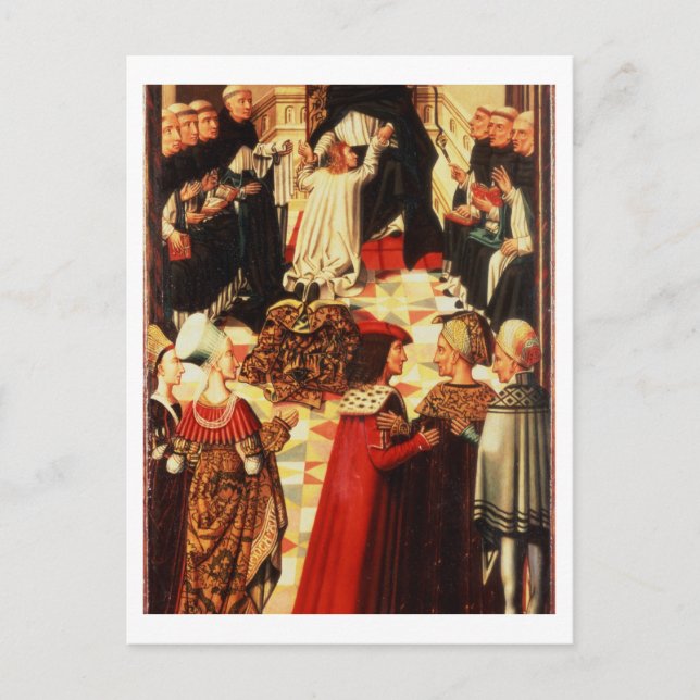 Thomas Aquinas being received into the Dominican O Postcard (Front)