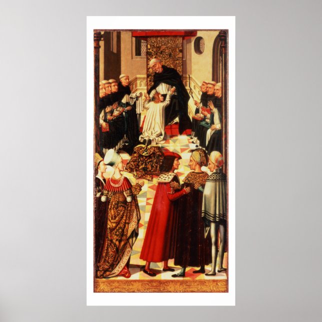 Thomas Aquinas being received into the Dominican O Poster (Front)