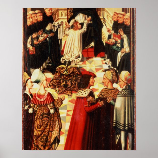 Thomas Aquinas being received into the Dominican O Poster (Front)