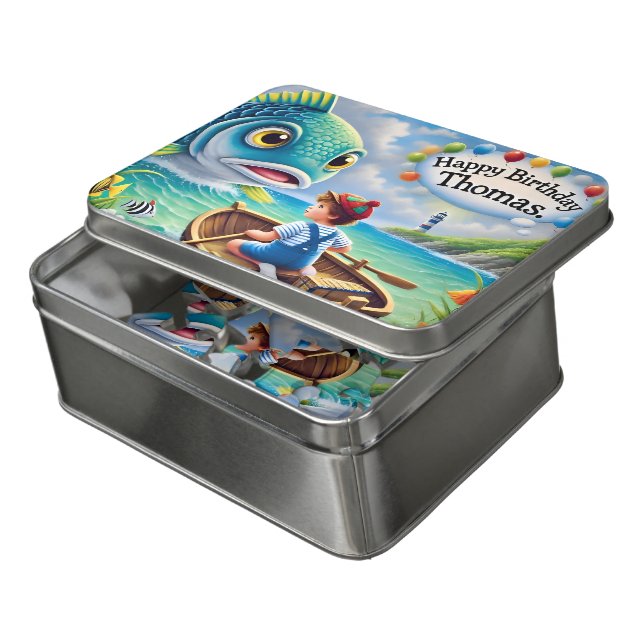 THOMAS ~ Birthday ~ Boat Fish Lighthouse ~ Puzzle (Lid Open)