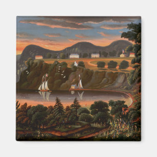 Thomas Chambers View of Hudson River at West Magnet
