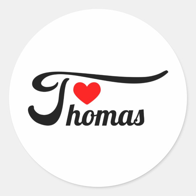 Thomas Classic Round Sticker (Front)