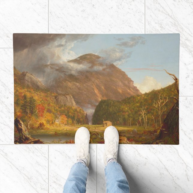 Thomas Cole A View of the Mountain Pass  Doormat (Indoor)
