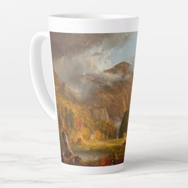 Thomas Cole A View of the Mountain Pass  Latte Mug (Left Angle)