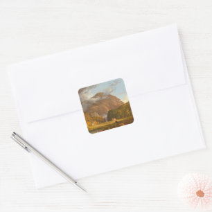 Thomas Cole A View of the Mountain Pass  Square Sticker