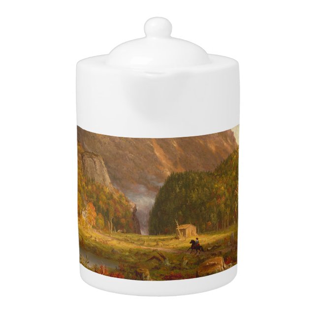 Thomas Cole A View of the Mountain Pass  Teapot (Front)