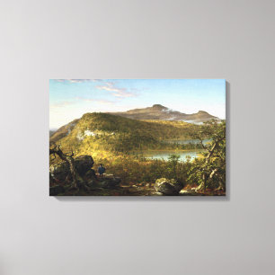 Thomas Cole A View of the Two Lakes and Mountain Canvas Print