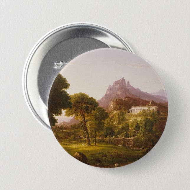 Thomas Cole  Dream of Arcadia Button (Front & Back)
