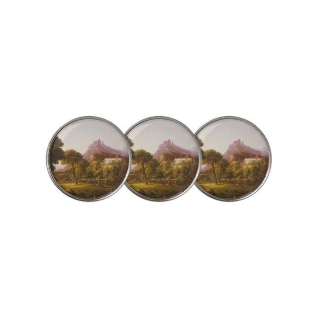 Thomas Cole  Dream of Arcadia Golf Ball Marker (3 Up)