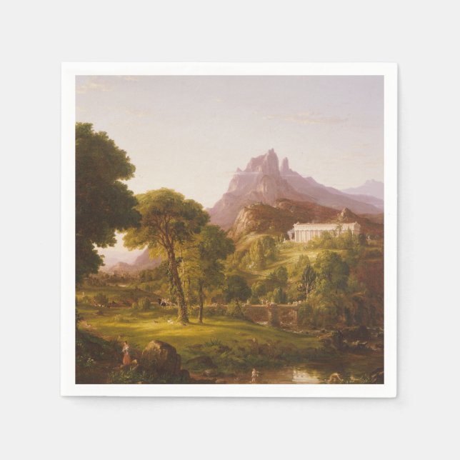 Thomas Cole  Dream of Arcadia Napkins (Front)