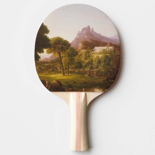 Thomas Cole  Dream of Arcadia Ping Pong Paddle (Front)