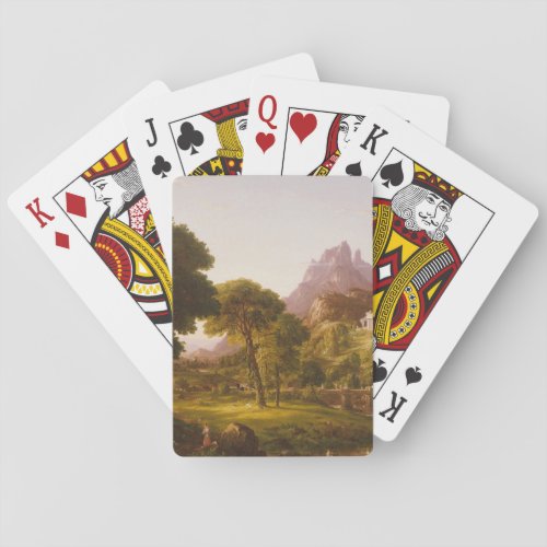 Thomas Cole  Dream of Arcadia Poker Cards